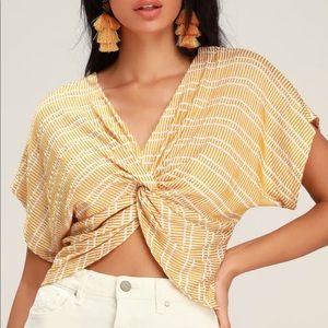 Sage the Label Artisan Twist-Front Top